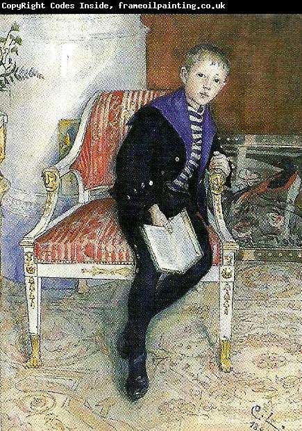 Carl Larsson portratt av vult och ulla
